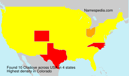 Surname Oladoye in USA Surname Oladoye in USA