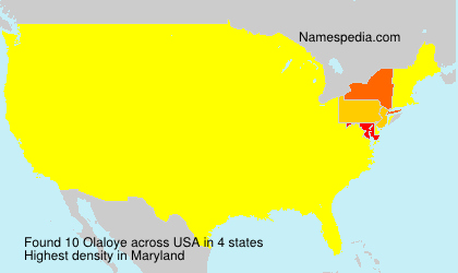 Surname Olaloye in USA Surname Olaloye in USA