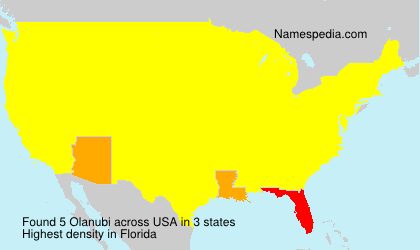 Surname Olanubi in USA Surname Olanubi in USA