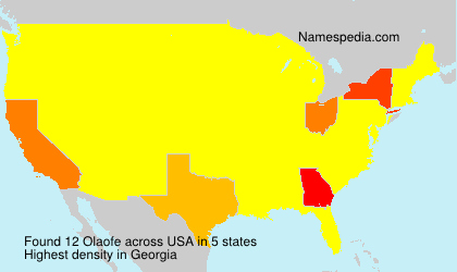 Surname Olaofe in USA Surname Olaofe in USA