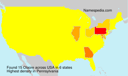 Surname Olaore in USA Surname Olaore in USA