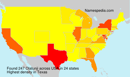 Surname Olatunji in USA Surname Olatunji in USA