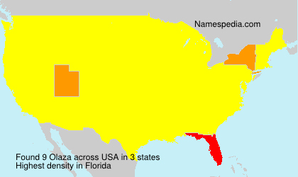 Surname Olaza in USA Surname Olaza in USA