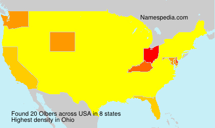 Surname Olbers in USA Surname Olbers in USA