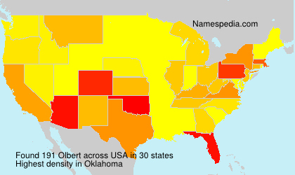 Surname Olbert in USA Surname Olbert in USA
