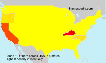 Surname Olberz in USA Surname Olberz in USA