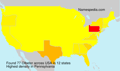 Surname Olbeter in USA Surname Olbeter in USA
