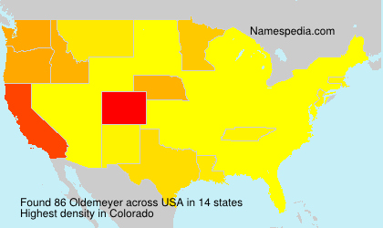 Surname Oldemeyer in USA Surname Oldemeyer in USA