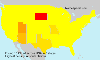 Surname Oldert in USA