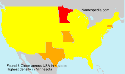 Surname Oldon in USA Surname Oldon in USA