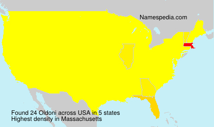 Surname Oldoni in USA