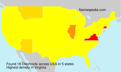Surname Olechnicki in USA Surname Olechnicki in USA