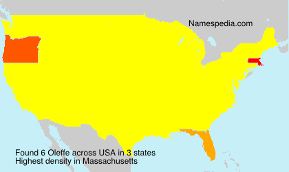 Surname Oleffe in USA Surname Oleffe in USA