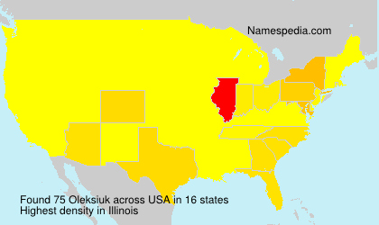 Surname Oleksiuk in USA Surname Oleksiuk in USA