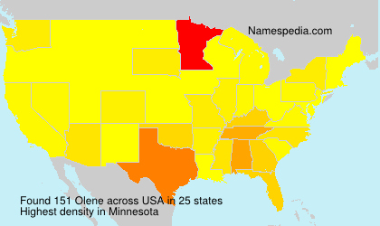 Surname Olene in USA Surname Olene in USA