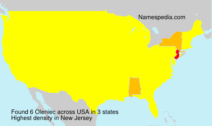 Surname Oleniec in USA Surname Oleniec in USA