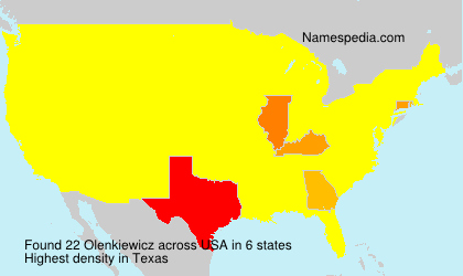 Surname Olenkiewicz in USA Surname Olenkiewicz in USA