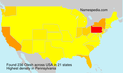 Surname Olesh in USA Surname Olesh in USA