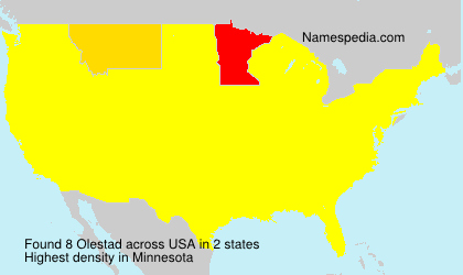 Surname Olestad in USA Surname Olestad in USA