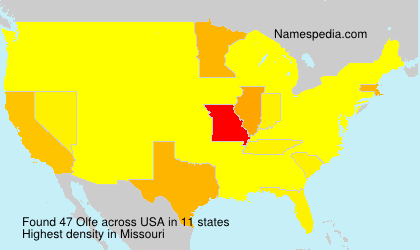 Surname Olfe in USA Surname Olfe in USA