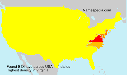Surname Olhaye in USA Surname Olhaye in USA