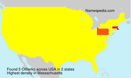 Surname Olifierko in USA Surname Olifierko in USA