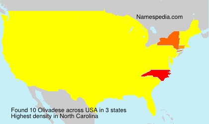 Surname Olivadese in USA Surname Olivadese in USA