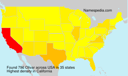 Surname Olivar in USA Surname Olivar in USA