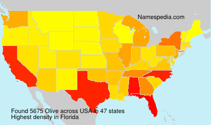 Surname Olive in USA Surname Olive in USA