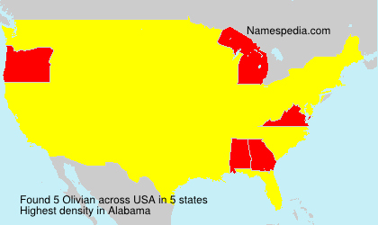 Surname Olivian in USA Surname Olivian in USA