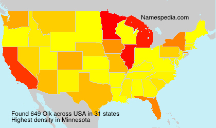 Surname Olk in USA