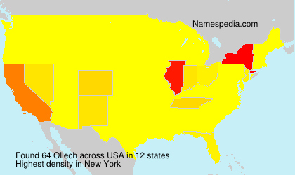 Surname Ollech in USA