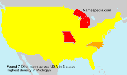 Surname Ollermann in USA Surname Ollermann in USA