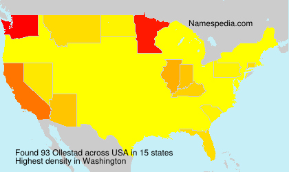 Surname Ollestad in USA Surname Ollestad in USA