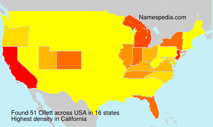 Surname Ollett in USA Surname Ollett in USA