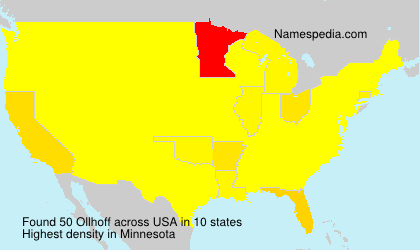 Surname Ollhoff in USA Surname Ollhoff in USA
