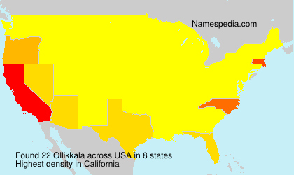 Surname Ollikkala in USA Surname Ollikkala in USA