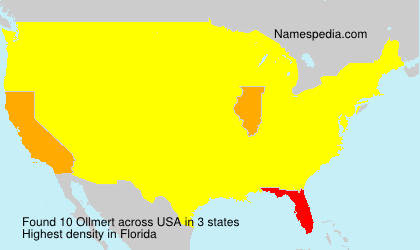 Surname Ollmert in USA Surname Ollmert in USA