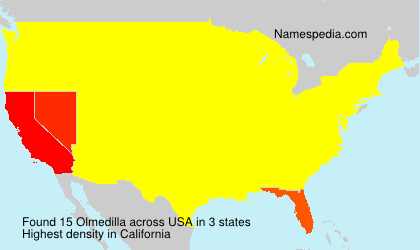 Surname Olmedilla in USA Surname Olmedilla in USA