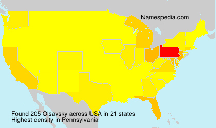 Surname Olsavsky in USA Surname Olsavsky in USA