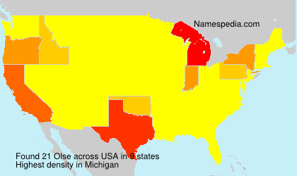Surname Olse in USA Surname Olse in USA