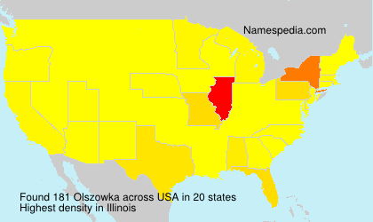 Surname Olszowka in USA Surname Olszowka in USA