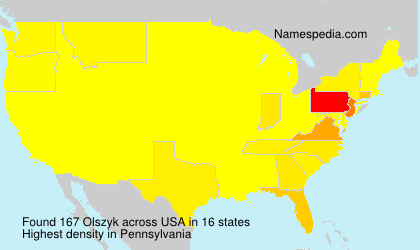 Surname Olszyk in USA Surname Olszyk in USA