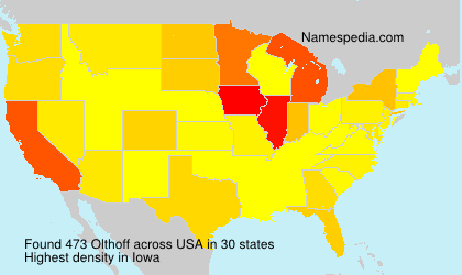 Surname Olthoff in USA Surname Olthoff in USA