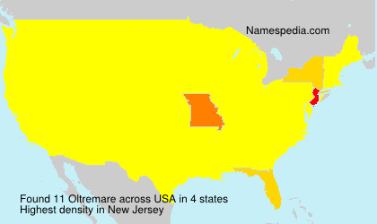 Surname Oltremare in USA Surname Oltremare in USA