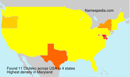 Surname Olufeko in USA Surname Olufeko in USA