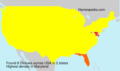 Surname Olufuwa in USA Surname Olufuwa in USA