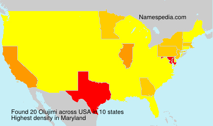 Surname Olujimi in USA Surname Olujimi in USA