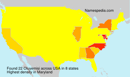Surname Oluyemisi in USA Surname Oluyemisi in USA