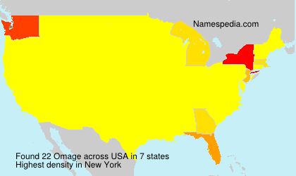 Surname Omage in USA
